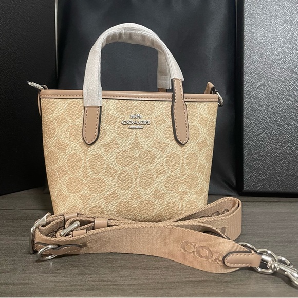 Coach Tan Signature Mini Bag - Picture 7 of 7